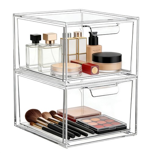 2er stapelbare kosmetik - stapelbare,