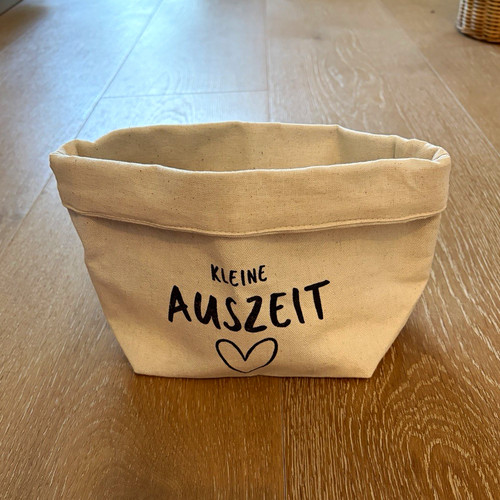 Kosmetiktasche stoff beige mit - stoff,