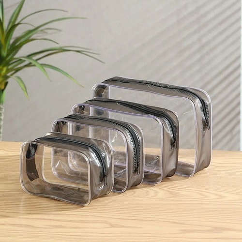 Kosmetiktasche transparent 4er - kosmetiktasche,